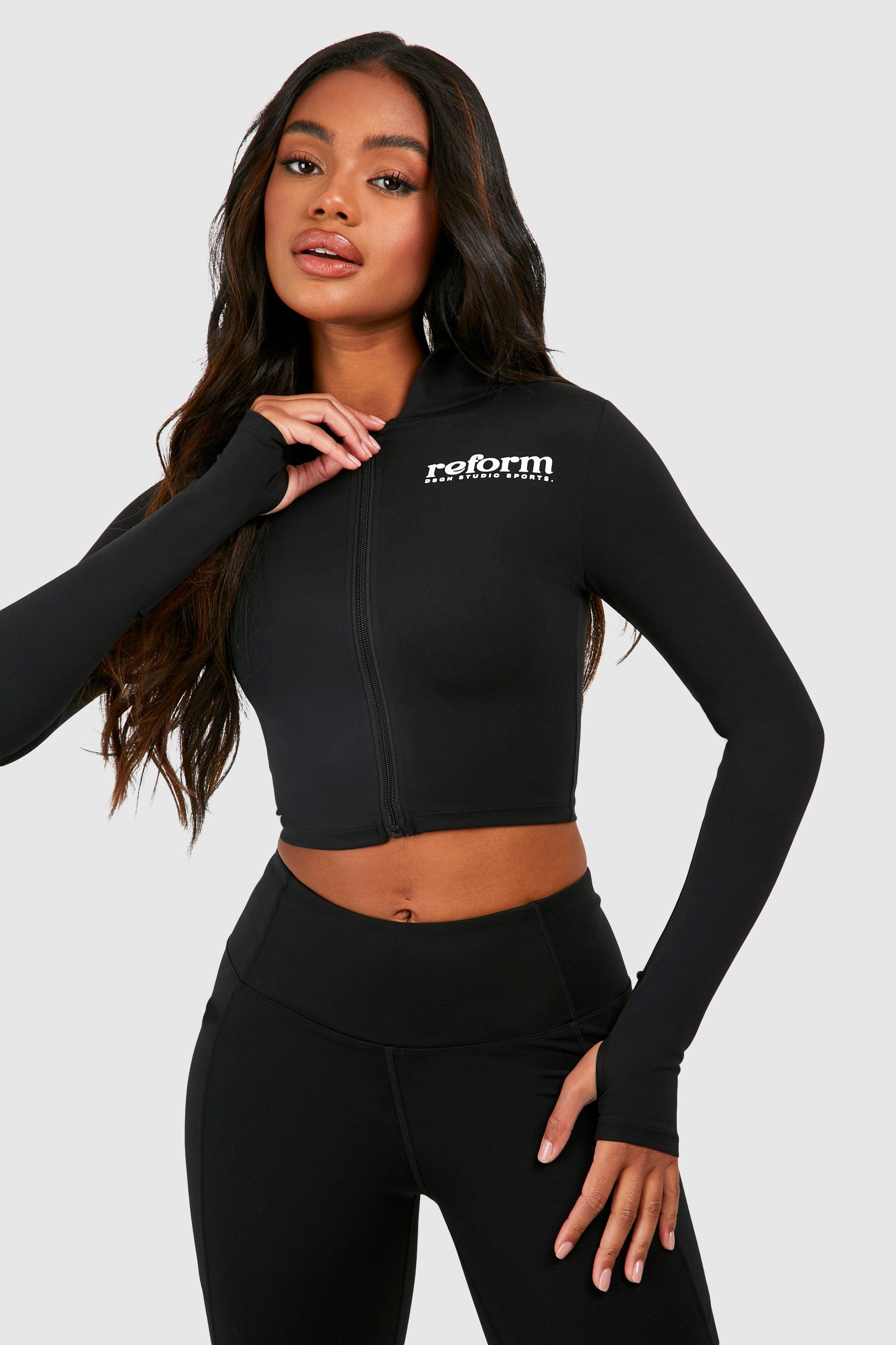 Zip through best sale sports top