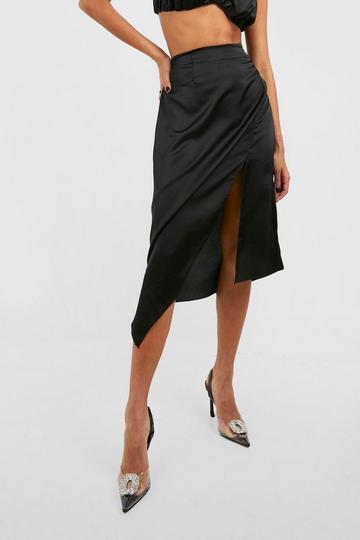 Embellished Clear Slingback Court Heels black