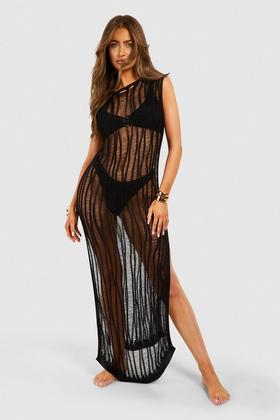 Essentials Tie Cut Out Maxi Beach Dress