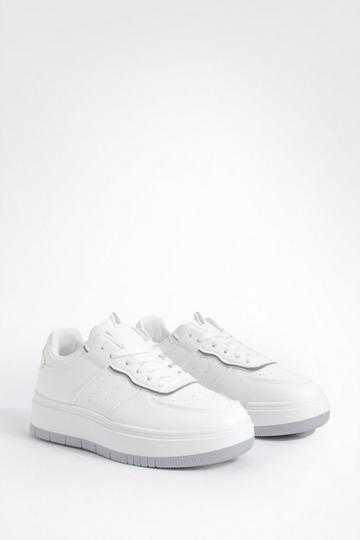 Chunky Sole Trainers white