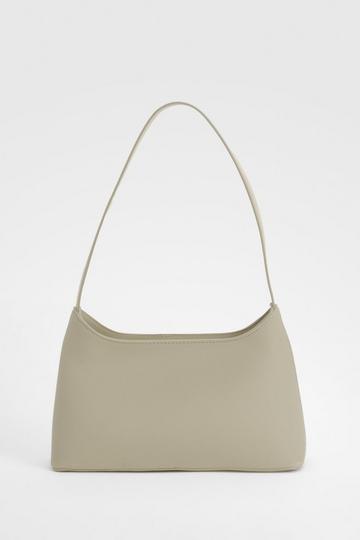 Sage Green Structured Shoulder Bag