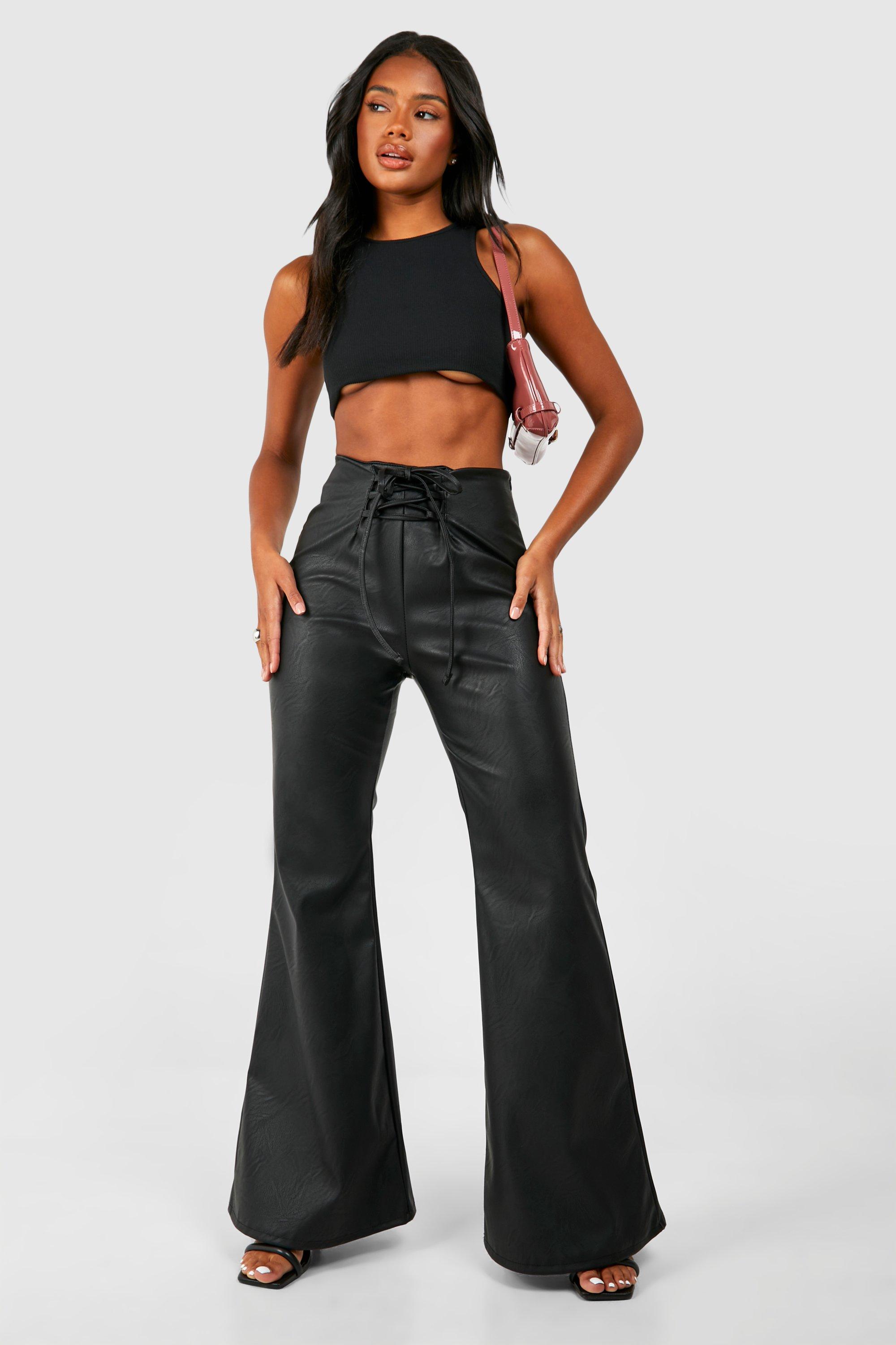 Leather on sale bell bottoms