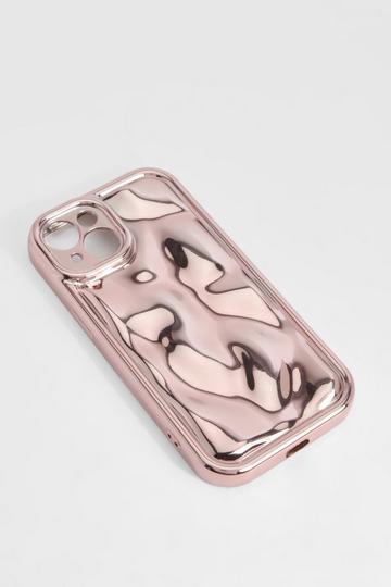 Pink Pink Metallic Wavy Phone Case