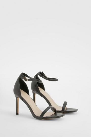 Barely There 2 Part Heel black