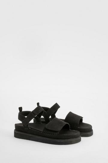 Casual 2 Part Chunky Sandals black