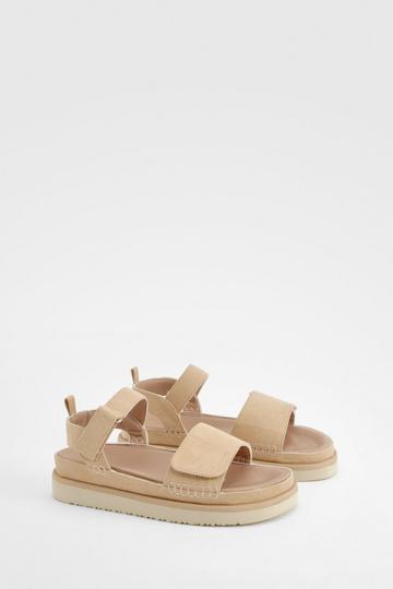 Casual 2 Part Chunky second Sandals sand