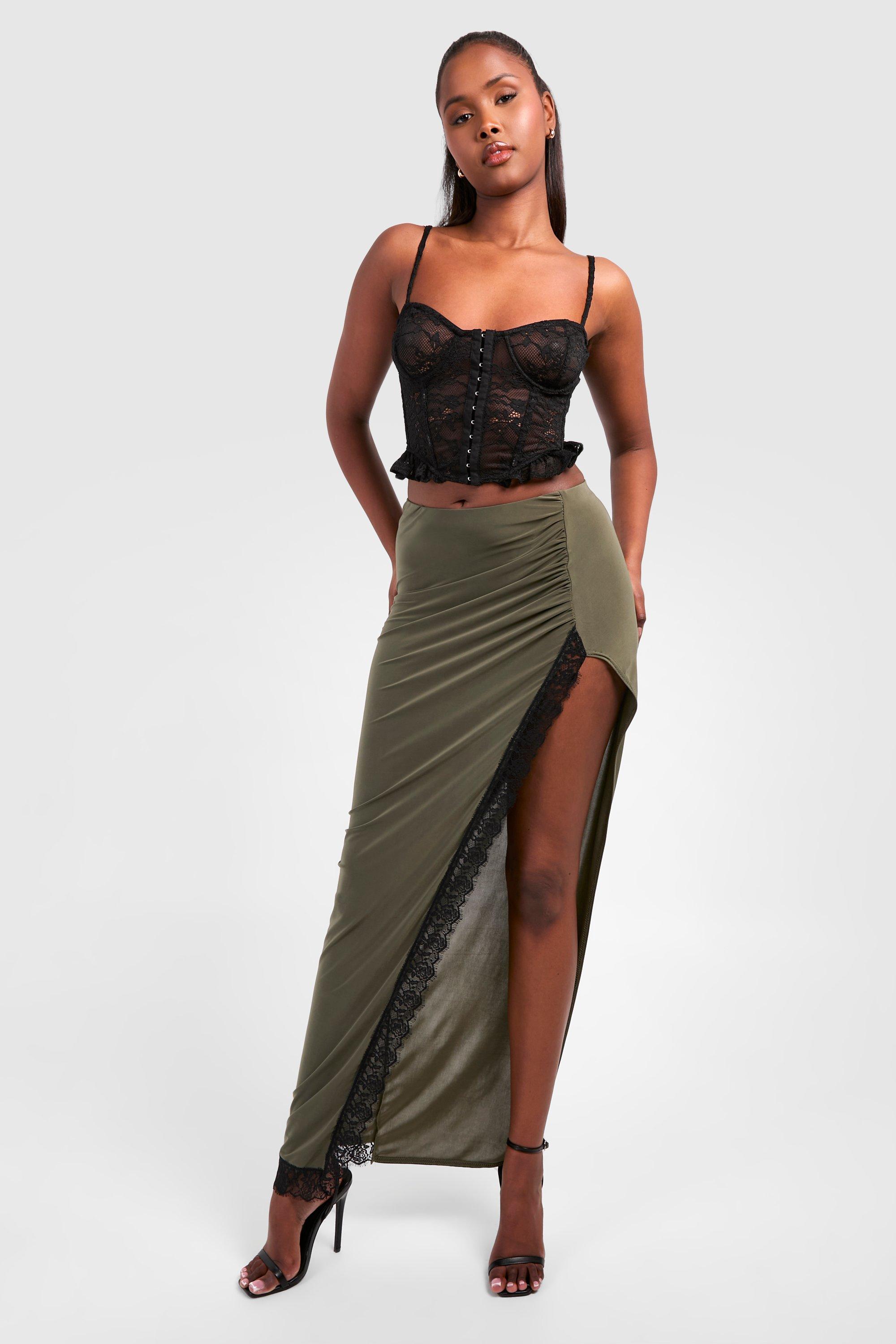 Long khaki outlet skirts in bulk