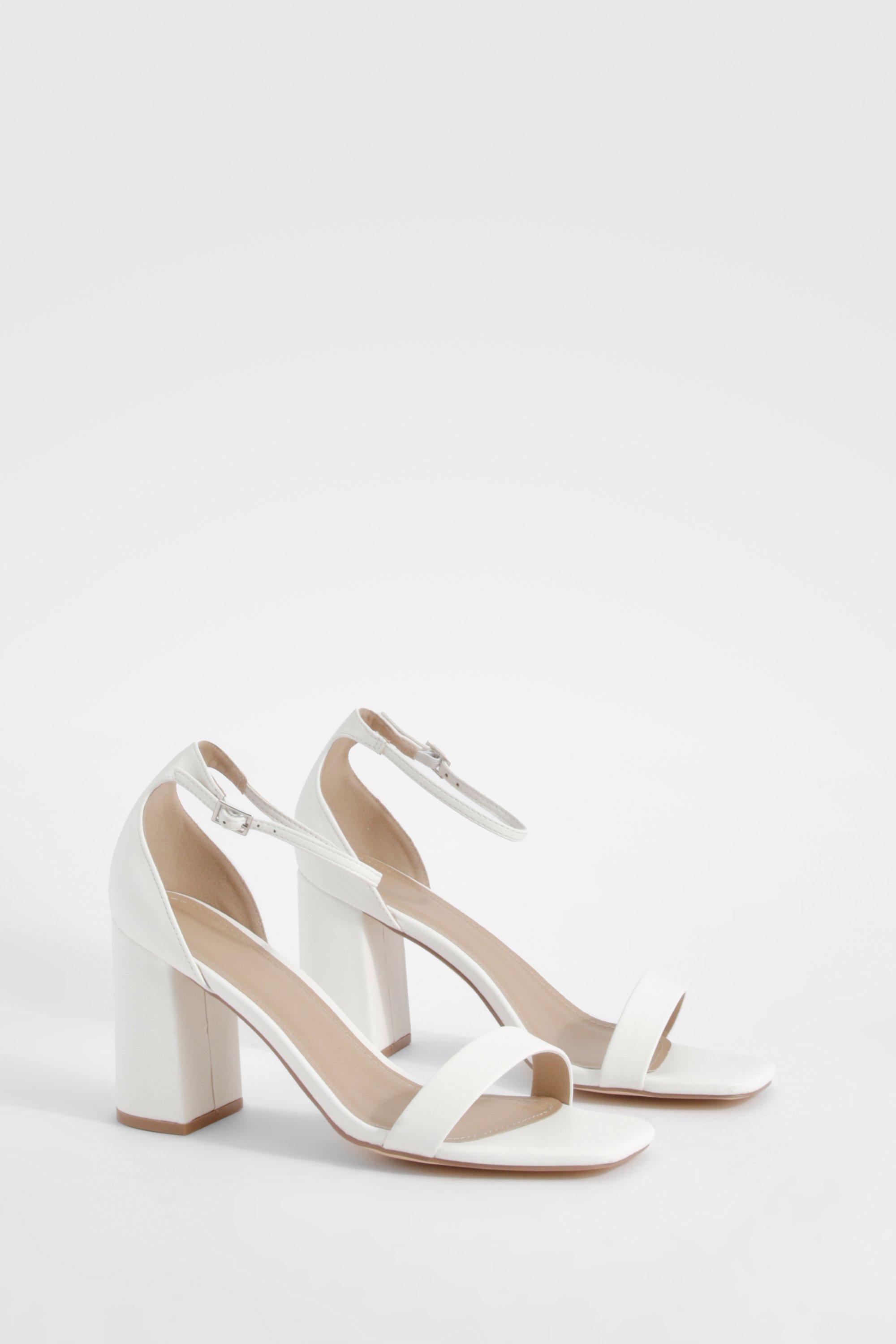 White block sale heels sale