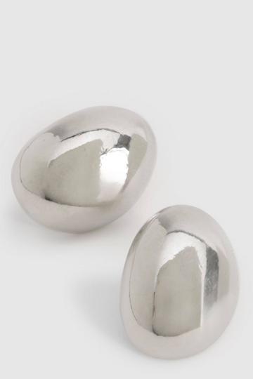 Silver Silver Bubble Stud Earrings