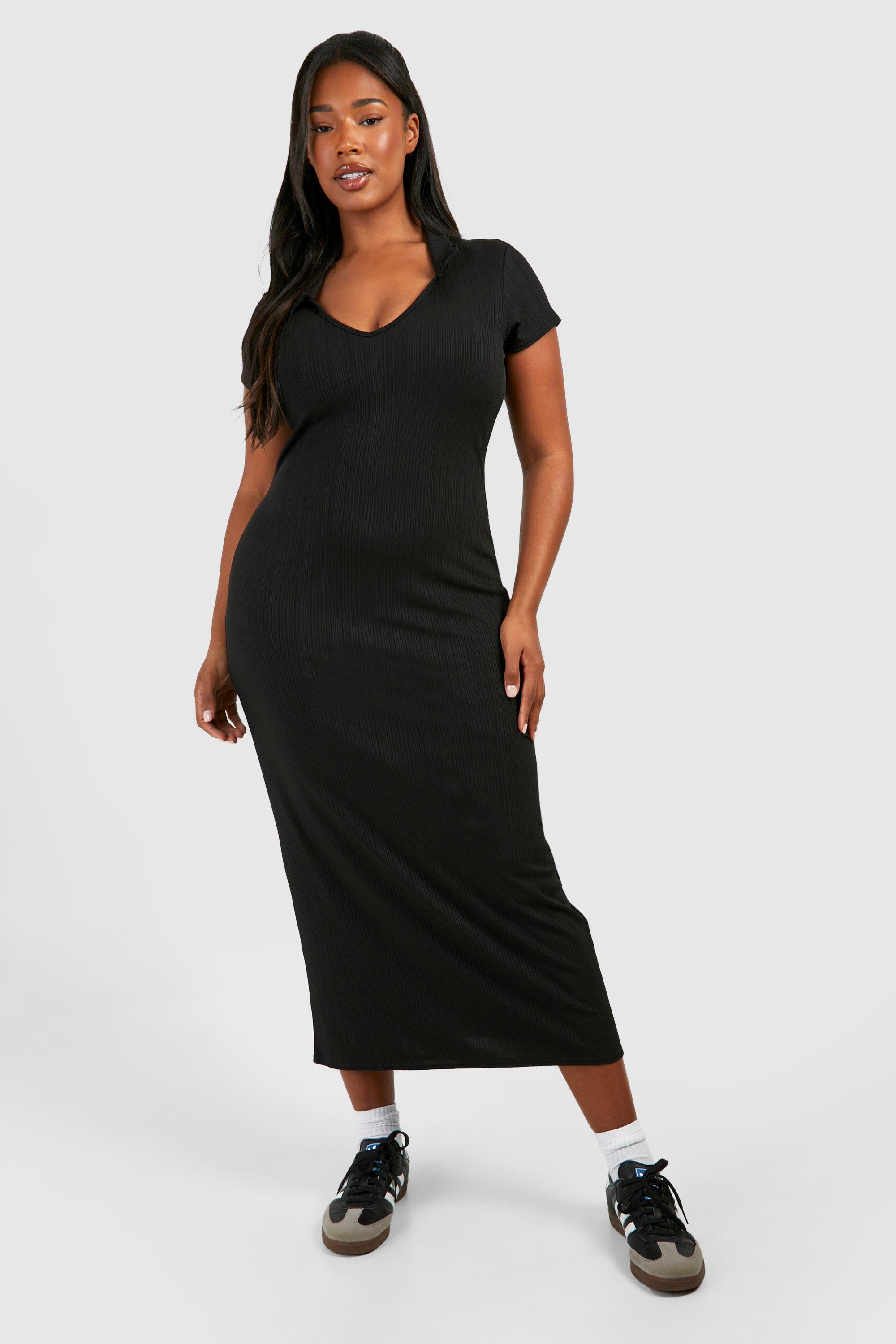 Black 2024 collar dress