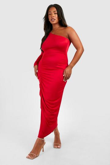 Red Maxi Dress, Red Maxi Dress, Womens Day Wear Clothing, Plus Size Dress,  Sleeveless Cotton Red Dress, Loose Dress CARMEN DR0184TRCO 