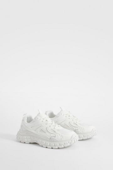 Chunky Sporty Trainers white