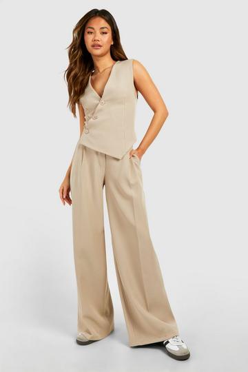 Slouchy Low Rise Boyfriend Trousers taupe