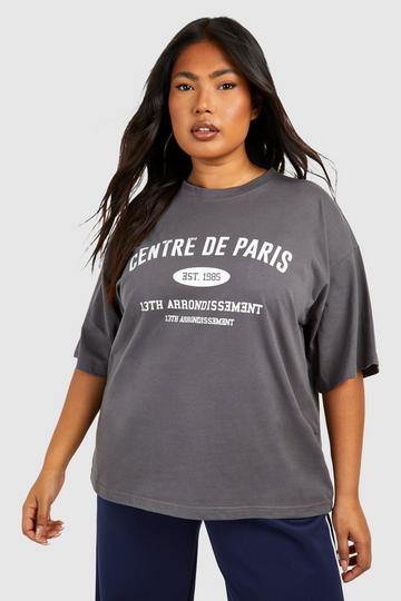 Plus Paris Oversized T-shirt charcoal