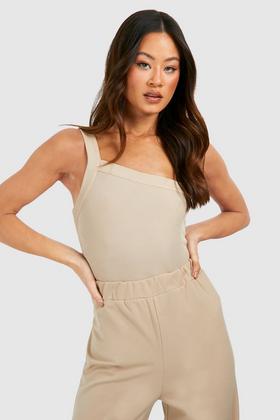 Tall Ruched Strappy Slinky Bodysuit