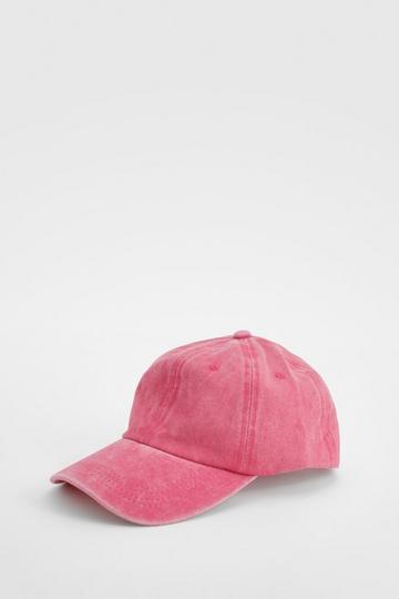 Pink Washed Pink Baseball Cap