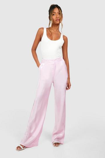 Woven Shimmer Trouser light pink