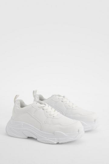 Super Chunky Trainers white