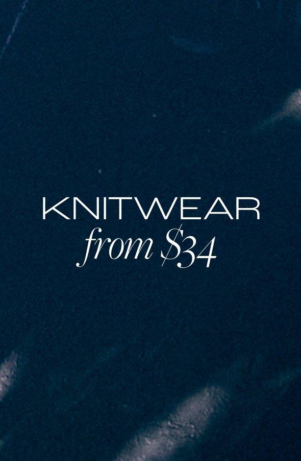 Knitwear from $34