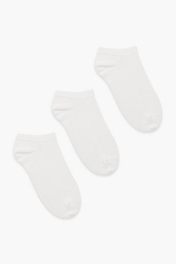 3 Pack Trainer Socks white