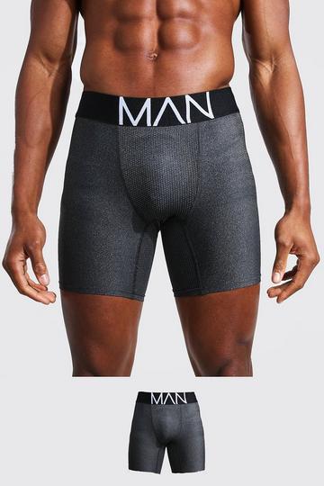 2 Pack MAN Dash Long Length Sports Boxer multi