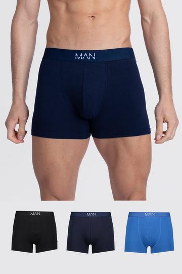 3 Pack MAN Dash Tonal Mixed Trunk multi