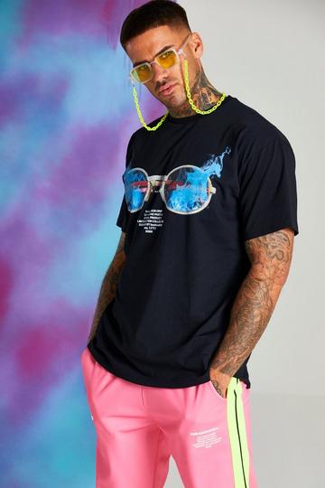 Quavo Oversized T-Shirt With Glasses Print