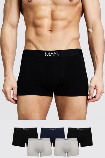 5 Pack Mixed Colour MAN Trunks multi