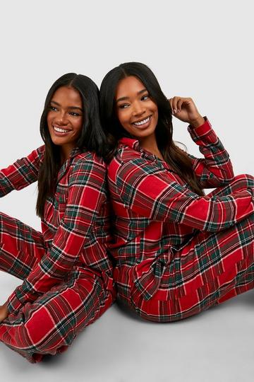 Mix And Match Flannel Pj Shirt red