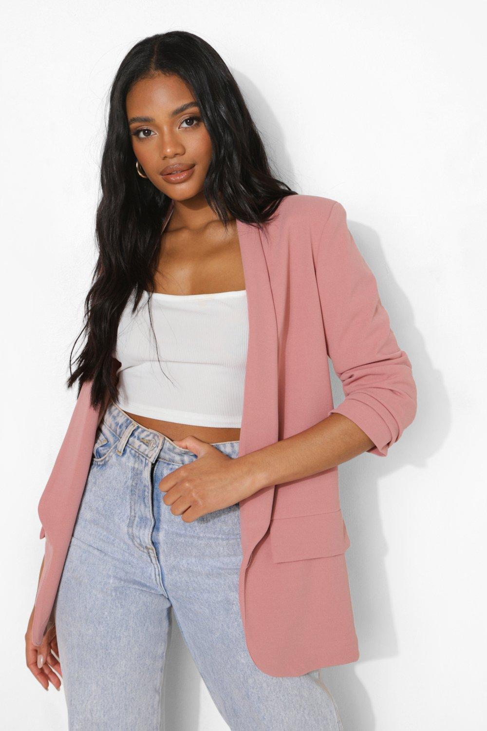 Nude color sale blazer