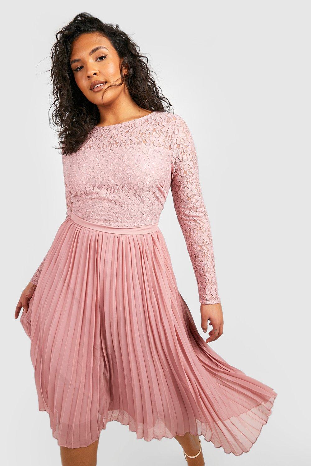 Blush on sale dress boohoo