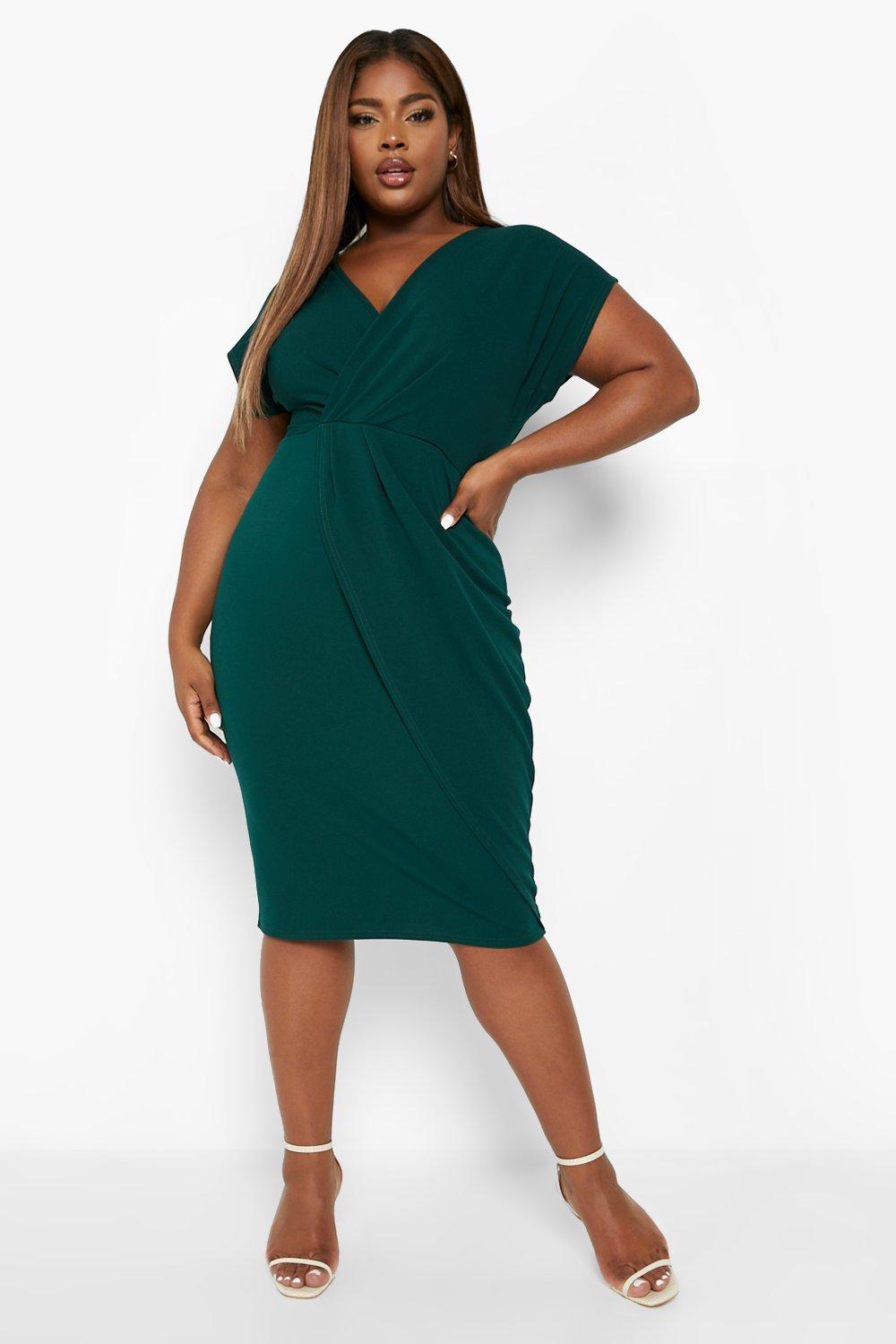 Wedding guest green on sale dress