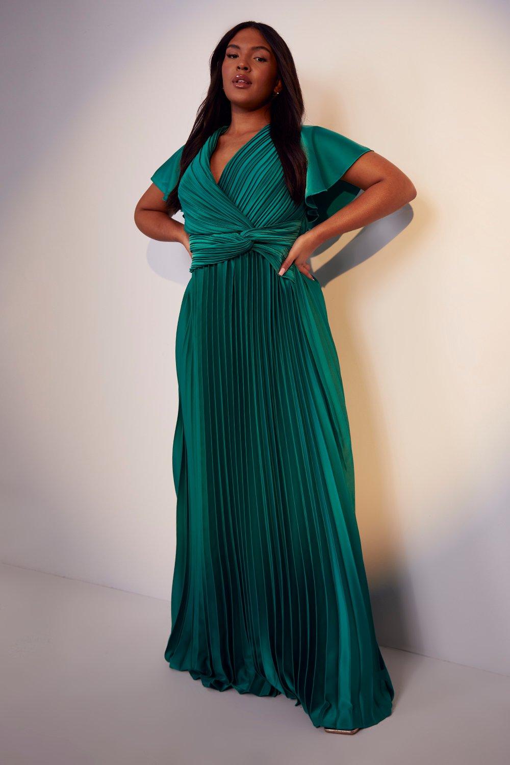 green maxi dress wedding guest