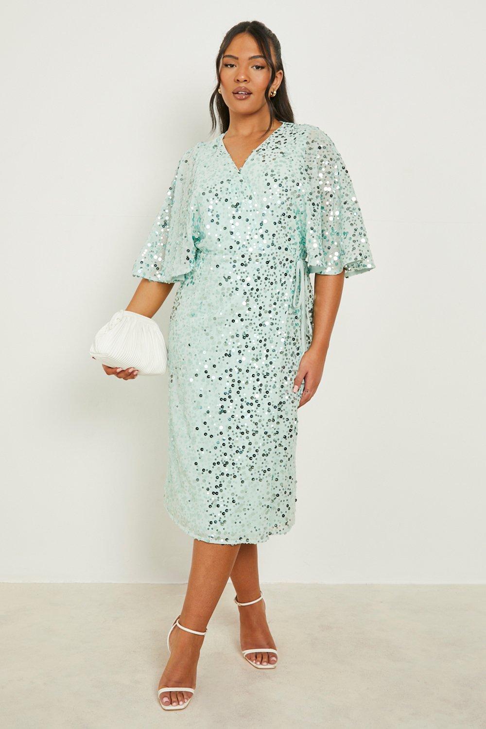 Boohoo mint hot sale green dress