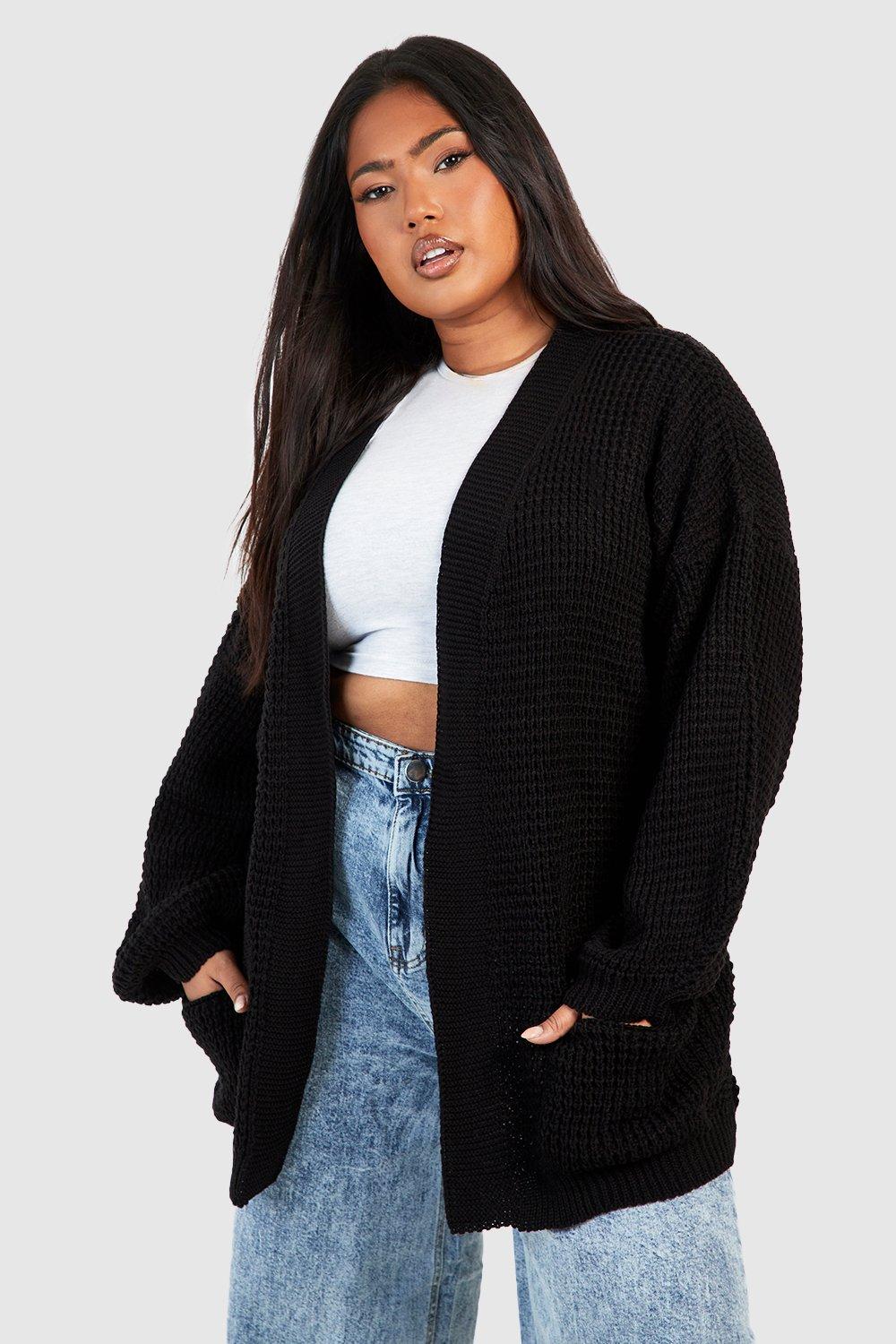 Shaggy loop hot sale knit cardigan