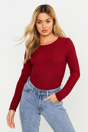 Petite Plunge Mesh Flare Sleeve Top