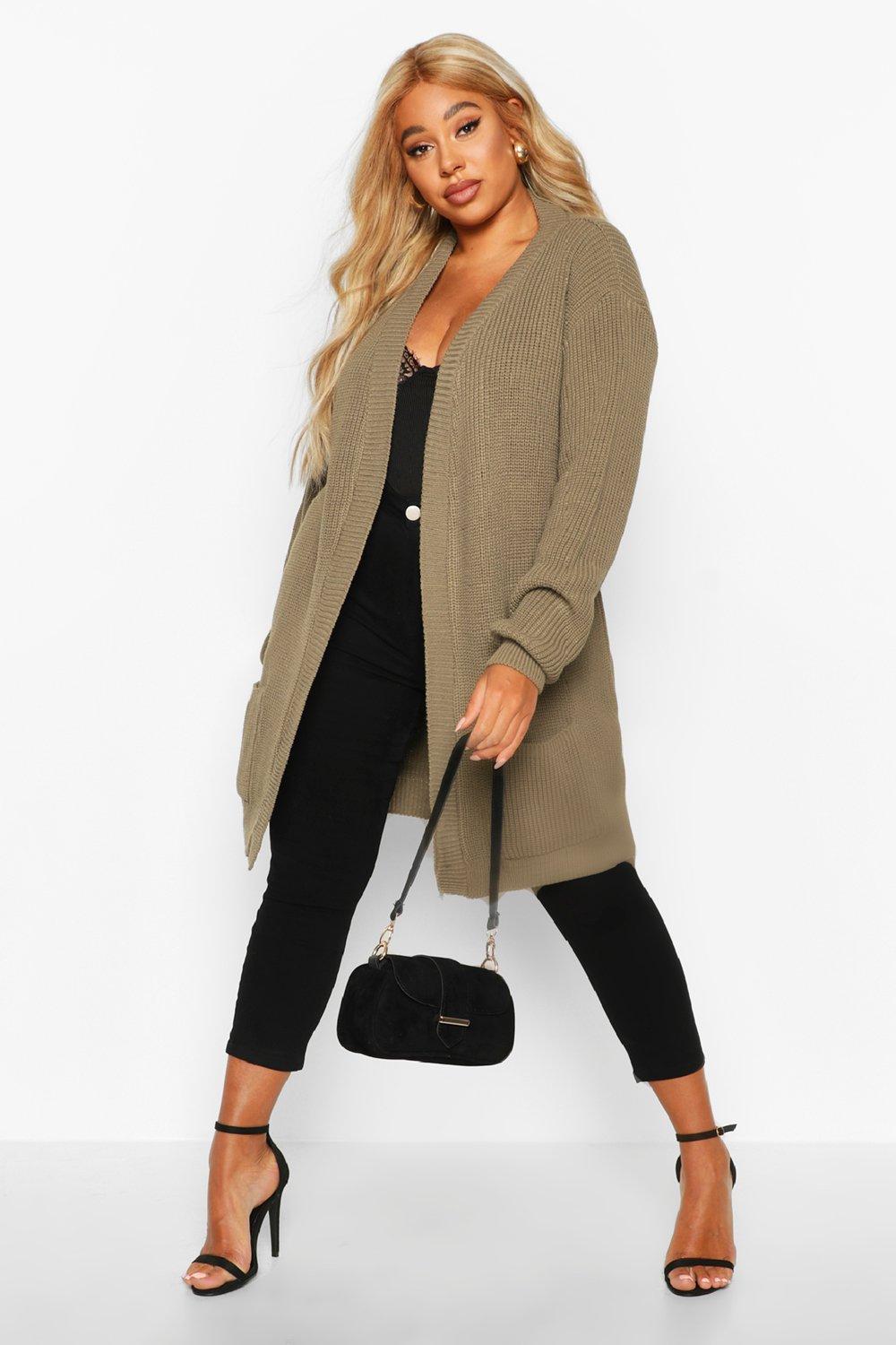 Boohoo plus hot sale size cardigans