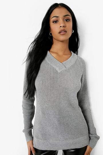 Tall Recycled Slouchy Jumper grey