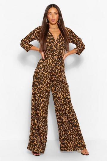Leopard print jumpsuits | boohoo UK