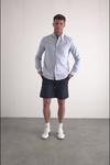 Burton Blue Wide Stripe Smart Shorts thumbnail 1